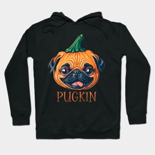 Pugkin Halloween Pumpkin Pug Dog Lover Funny Hoodie